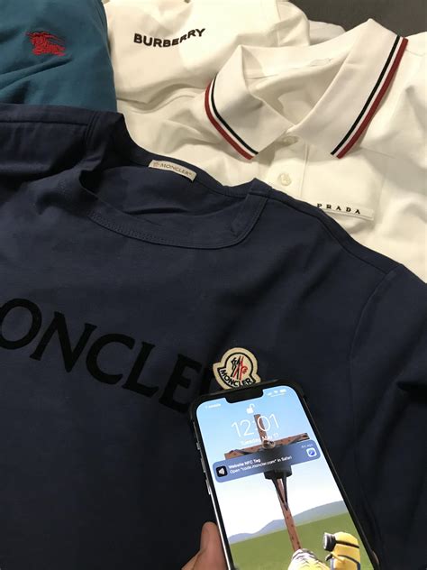 nfc tag moncler|Moncler identification code.